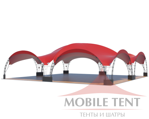 Арочный шатёр 20х20 — 400 м² Схема 2
